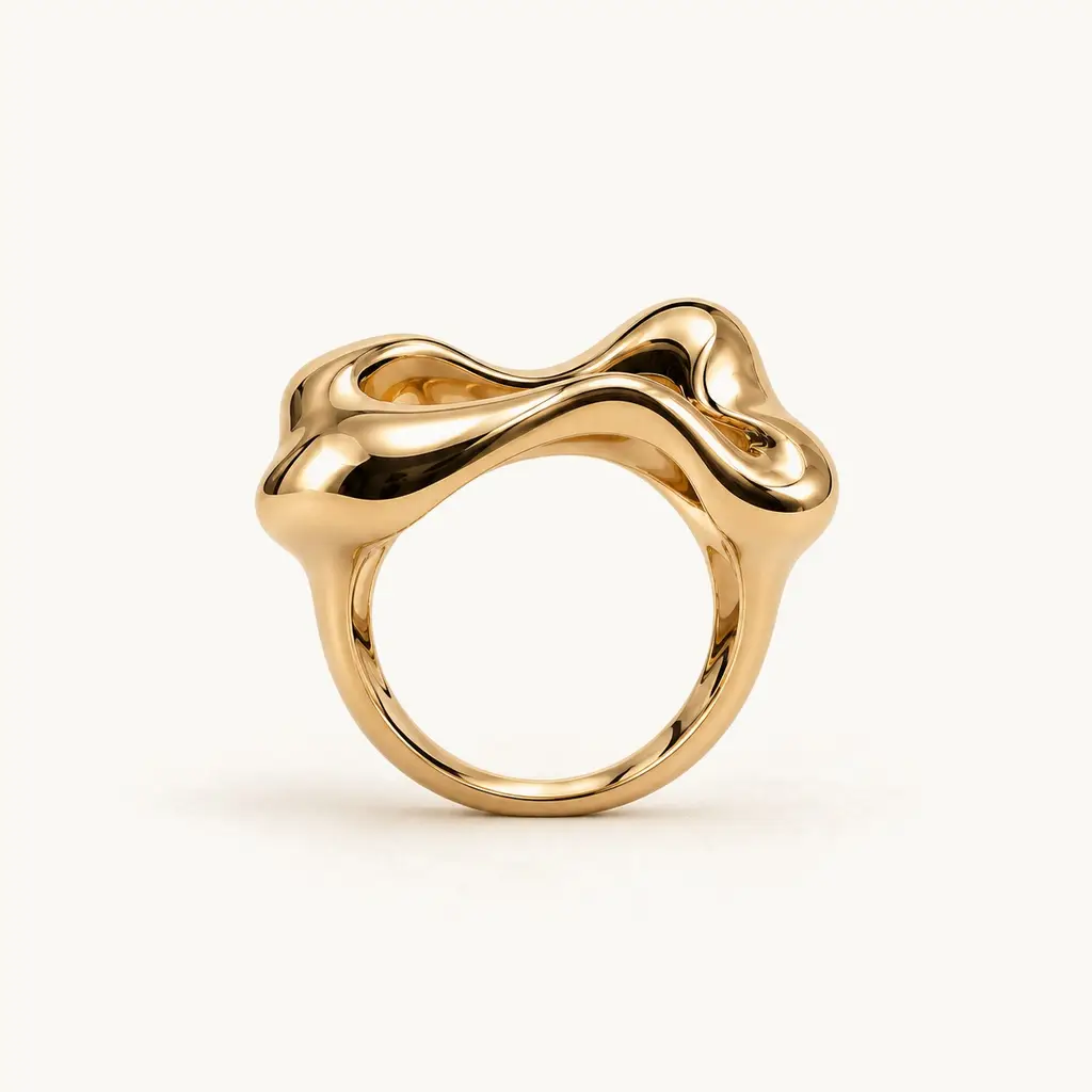 Ansa ring seen straight through the band